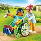 Zestaw figurek Playmobil Patient In A Wheelchair (4008789701930) - obraz 3