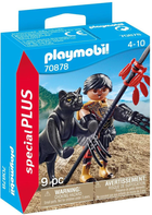 Набір фігурок Playmobil Special Plus Warrior With Panther Building (4008789708786) - зображення 1
