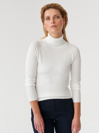 Sweter z golfem damski z wiskozy Tatuum NEKOKI T2318.090 XL Biały (5900142260735) - obraz 1
