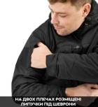 Зимова тактична куртка Eagle з підкладкою Omni-Heat та силіконовим утеплювачем Black S - зображення 6