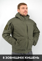 Зимова тактична куртка Eagle з підкладкою Omni-Heat та силіконовим утеплювачем Olive Green 5XL - зображення 4