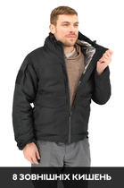 Зимова тактична куртка Eagle з підкладкою Omni-Heat та силіконовим утеплювачем Black 5XL - зображення 7