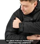 Зимняя тактическая куртка Eagle с подкладкой Omni-Heat и силиконовым утеплителем Black 3XL - изображение 6