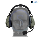 Тактичні активні навушники WoSport HD-16 з шумозаглушенням, + кріпл. чебурашки, на голову і шолом, блютуз - зображення 3