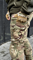 Штани тактичні зимові мультикам з наколінниками, військові штани утеплені на синтепоні зимові multicam ЗСУ 56 - зображення 2
