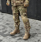 Штаны тактические мультикам зимние с наколенниками, военные штаны утепленные на синтепоне зимние multicam ЗСУ 48 - изображение 7
