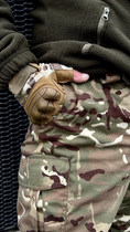 Штаны тактические мультикам зимние с наколенниками, военные штаны утепленные на синтепоне зимние multicam ЗСУ 58 - изображение 9
