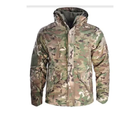 Тактический комплект зимней военной одежды Han Wild Multicam, убакс с длинным рукавом и налокотниками, брюки с наколенниками+ куртка G8 Мультикам р.L - изображение 4