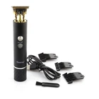 Бездротовий триммер машинка для стрижки волосся Geemy GM-6605 Black
