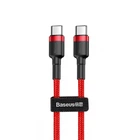Кабель Baseus Cafule Type-C to Type-C PD 2.0 60W (1m) red