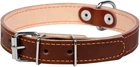 Ошейник Collar двойной (ширина 20 мм, длина 32-40 см) Коричневый (01416Collar)
