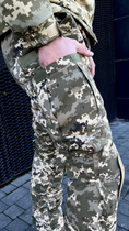 Зимові військові штани піксель ЗСУ, штани піксель зимові штани тактичні з наколінниками ЗСУ на синтепоні 54 - зображення 5