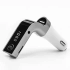 FM Модулятор Трансмиттер для авто с Bluetooth MP3 AUX передатчик Clefers G7 черный с серебристым (508750)
