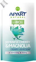 Мило Apart Natural Prebiotic рефіл рідке крем Японська вишня та магнолія 400 мл (5900931022957) - зображення 1