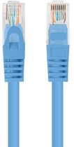 Patchcord Lanberg UTP Cat 6 0.5 m Blue (5901969435894) - obraz 2