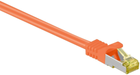 Patchcord LogiLink Cat 6 S/FTP 7.5 m Orange (4052792021639) - obraz 1