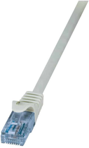 Патч-корд LogiLink Cat 6a U/UTP 0.5 м Grey (4052792044041)