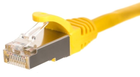 Patchcord Netrack Cat 5e S/FTP 15 m Yellow (5908268770183) - obraz 1