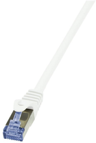 Патч-корд LogiLink Cat 6a/7 S/FTP 10 м White (4052792032192) - зображення 1