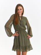 Sukienka krótka jesienna damska Top Secret SSU4483ZI 34 Zielona (5903411524651) - obraz 1