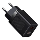 Мережевий зарядний пристрій Baseus Super Si Pro USB/USB Type C 30 W Black (YM1842)