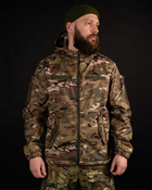 Тактична весняна куртка SoftShell "Шторм" - мультикам 2XL - зображення 1