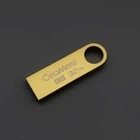 Флеш-память USB на 32 ГБ брелок золотистая