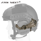 Крепление чебурашки ARM Next S40 для наушников на шлем Койот (Kali) KL221 - изображение 3