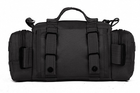 Универсальная тактическая сумка сухарка (черный) - изображение 4