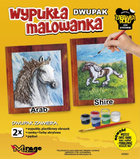 Опукла розмальовка Mirage Hobby Two-Pack Коні Арабська + Ширська 2 шт (5901461630636) - зображення 1