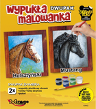 Wypukła malowanka Mirage Hobby Konie Holsztynski + Mustang 2 szt (5901461630629) - obraz 1