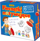 Pieczątki motywujące Adamigo z ocenami 6 szt (5902410006861) - obraz 1