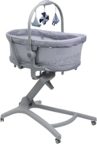 Кроватка-стульчик Chicco Baby Hug Pro 5 в 1 для кормления Серая (87076.40)