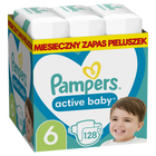 Підгузки Pampers Active Baby Розмір 6 (Extra Large) 13-18 кг 128 шт. (8006540032688) - зображення 1