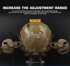 Универсальный адаптер для крепления активной гарнитуры на рельсы шлема OPS Core Песочный (Kali) AI225 - изображение 4