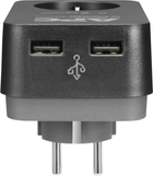 Мережевий фільтр APC Essential SurgeArrest 1 розетка, 2 USB Black (PME1WU2B-GR) - зображення 3
