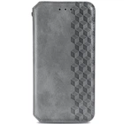 Кожаный чехол-книжка GETMAN Cubic для Xiaomi 12T / 12T Pro Серый