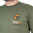 Футболка з малюнком 5.11 Tactical EMEA Bombs Away Military Green L (76282-225) - зображення 3