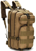 Рюкзак тактический штурмовой, армейский 28L Nobrand 45х25х23 см Койот 000273572 - изображение 3