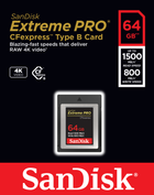 Karta pamięci SanDisk Extreme Pro CFexpress Card Type B 64 GB (SDCFE-064G-GN4NN) - obraz 3