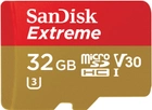 Карта пам'яті SanDisk microSDHC Extreme V30 32GB C10 UHS-I U3 (SDSQXAF-032G-GN6GN) - зображення 1