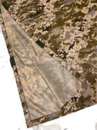 Дощовик пончо для військових, камуфляж піксель на липучках - зображення 8