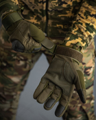 Зимние тактические сенсорные перчатки Monster Оливковый L - изображение 3
