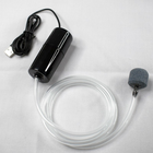 Акваріумний аератор компресор USB AIR-1B работает от PowerBank трубка 1 м каб. 70 см Черный