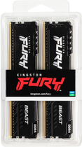 Pamięć Kingston Fury DDR4-3600 16384 MB PC4-28800 (Kit of 2x8192) Beast Black (KF436C17BBK2/16) - obraz 3
