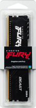 Оперативна пам'ять Kingston Fury DDR4-3600 8192 MB PC4-28800 Beast Black (KF436C17BB/8) - зображення 5