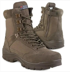 Ботинки тактические Mil-Tec с молнией Tactical side zip boot ykk Brown 12822109-48 - изображение 1