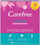 Wkładki higieniczne Carefree Cotton Fresh świeży zapach 56 szt (3574661486321)