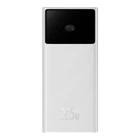 Зовнішній акумулятор повербанк Power bank Baseus Star-Lord Digital Display 30000mAh USB/Type-C, PD/QC, 22.5W/3A Білий