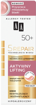 Krem do twarzy AA Cosmetics Technologia Wieku 5Repair 50+ Aktywny Lifting rewitalizujaco-rozświetlający 15 ml (5900116080987) - obraz 1